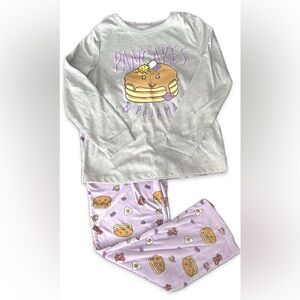 NWOT Wonder Nation Girls M 'Pancakes & Pajamas' Flame Resistant PJs